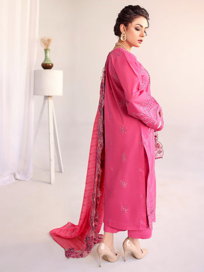 Baharaan by Humdum Unstitched Chikankari Embroidered Lawn 3 Piece D-07