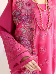 Baharaan by Humdum Unstitched Chikankari Embroidered Lawn 3 Piece D-07