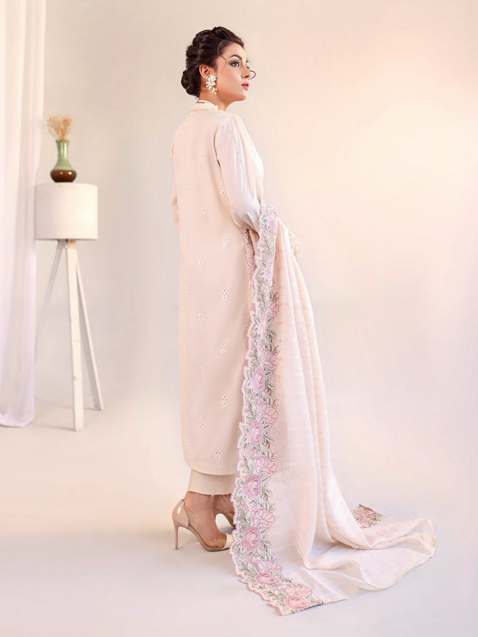 Baharaan by Humdum Unstitched Chikankari Embroidered Lawn 3 Piece D-05