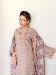 Baharaan by Humdum Unstitched Chikankari Embroidered Lawn 3 Piece D-09