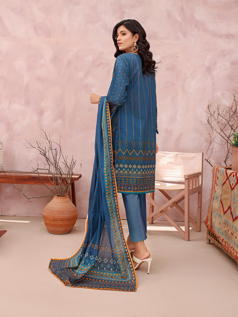 Rang e Noor by Humdum Unstitched Printed Lawn 3 Piece Suit D-01