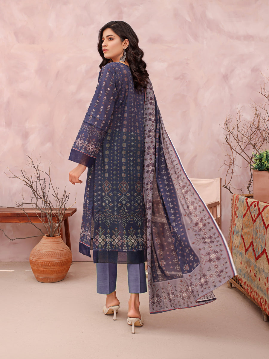 Rang e Noor by Humdum Unstitched Printed Lawn 3 Piece Suit D-02