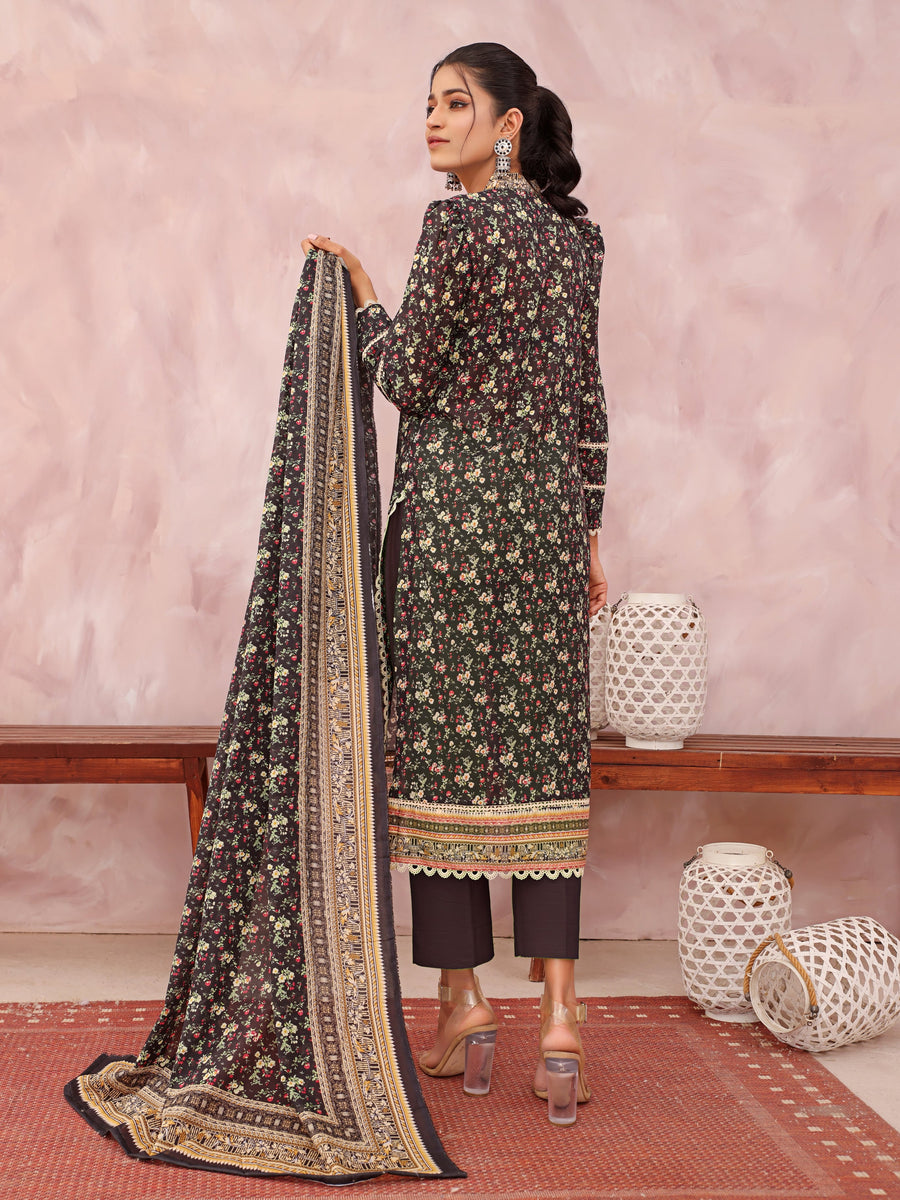Rang e Noor by Humdum Unstitched Printed Lawn 3 Piece Suit D-09