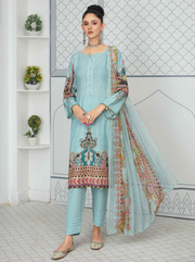 Fiza Noor Eshal Embroidered Karandi Unstitched 3Pc Suit D-01