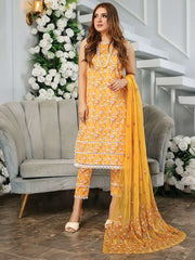 Vasl by Humdum Unstitched Embroidered Lawn 3 Piece Suit D-02