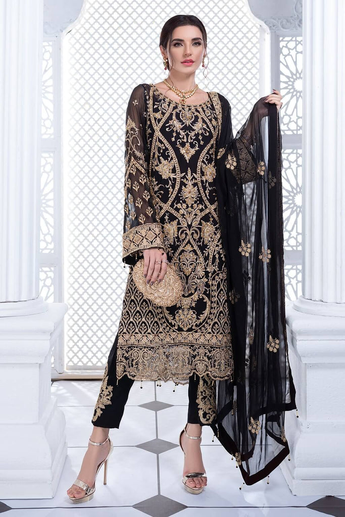Meeral Ashna Luxury Chiffon Unstitched 3 Piece Suit 02- NURAANI