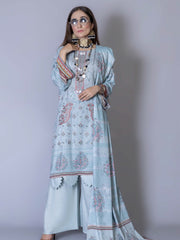 Florence Vol 05 Embroidered Staple Linen Unstitched 3Pc Suit D-02