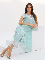 LYLA Unstitched Luxury Embroidered Cotton Net 3Pc Suit D-02
