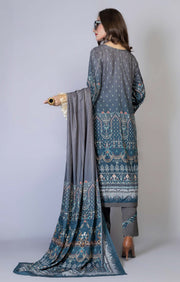 Florence Vol 04 Embroidered Staple Linen Unstitched 3Pc Suit D-02