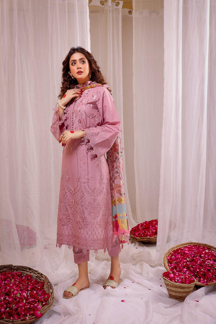 RSC-02 - SAFWA ROSELLA 3-PIECE COLLECTION VOL  Embroidered Dress | 1 Shop Online | Pakistani Dresses | Dresses