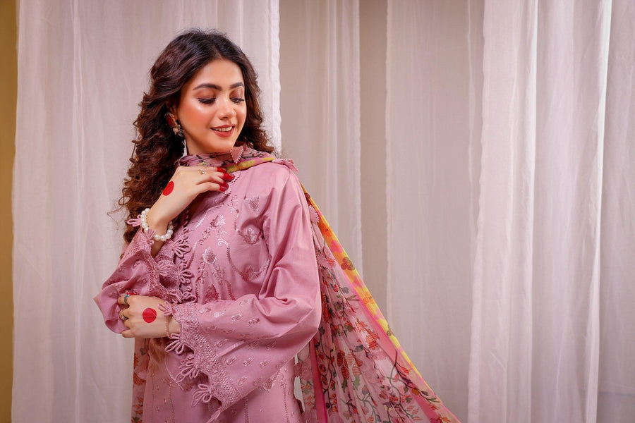 RSC-02 - SAFWA ROSELLA 3-PIECE COLLECTION VOL  Embroidered Dress | 1 Shop Online | Pakistani Dresses | Dresses