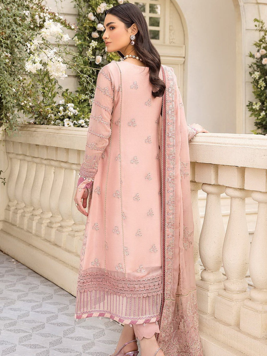 XENIA Formals Ishya Luxury Unstitched Embroidered Chiffon 3Pc 03-FARYAL