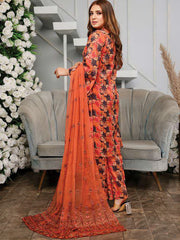 Vasl by Humdum Unstitched Embroidered Lawn 3 Piece Suit D-03