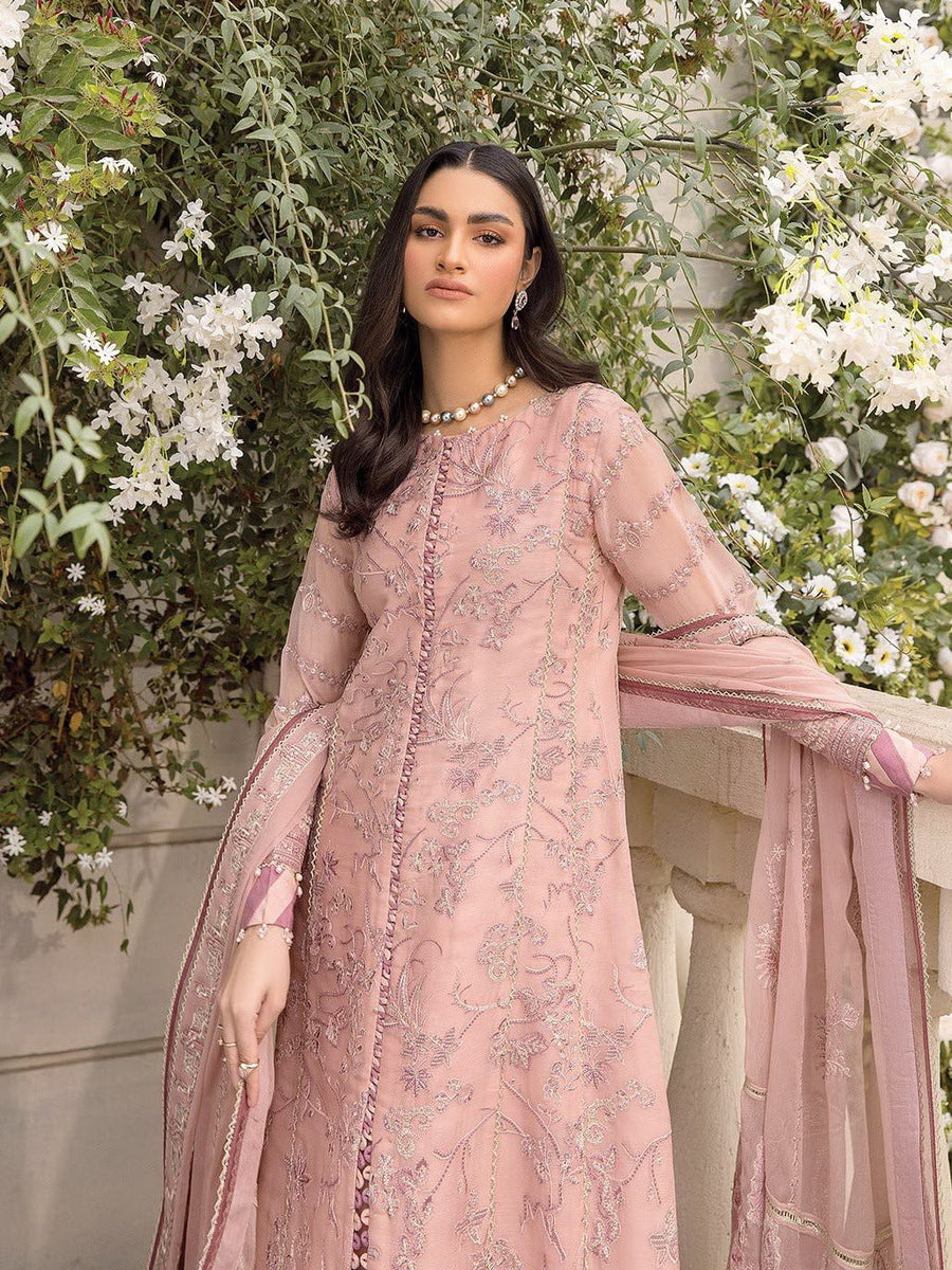 XENIA Formals Ishya Luxury Unstitched Embroidered Chiffon 3Pc 03-FARYAL