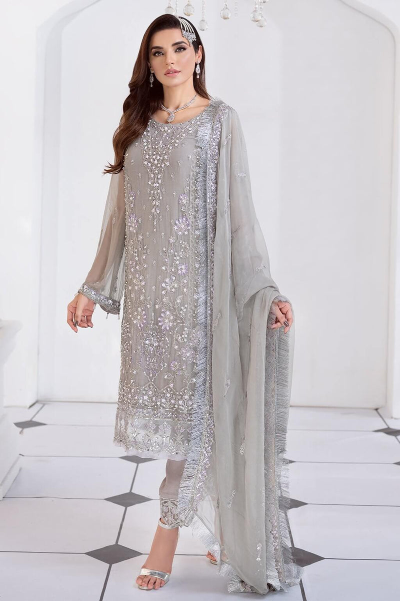 Meeral Ashna Luxury Chiffon Unstitched 3 Piece Suit 03- ALYA - FaisalFabrics.pk