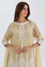 LYLA Unstitched Luxury Embroidered Cotton Net 3Pc Suit D-03