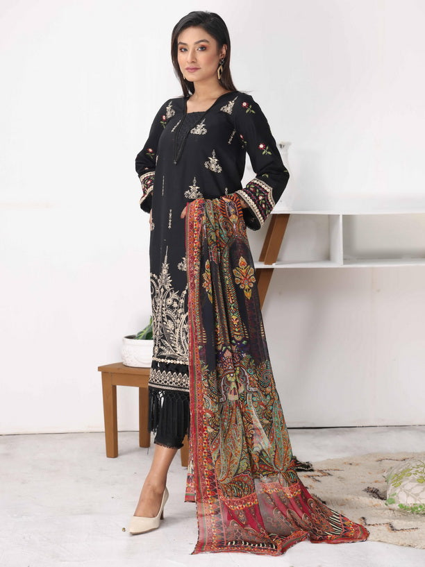 Mohini by Humdum Unstitched Embroidered Summer Lawn 3 Piece Suit D-01