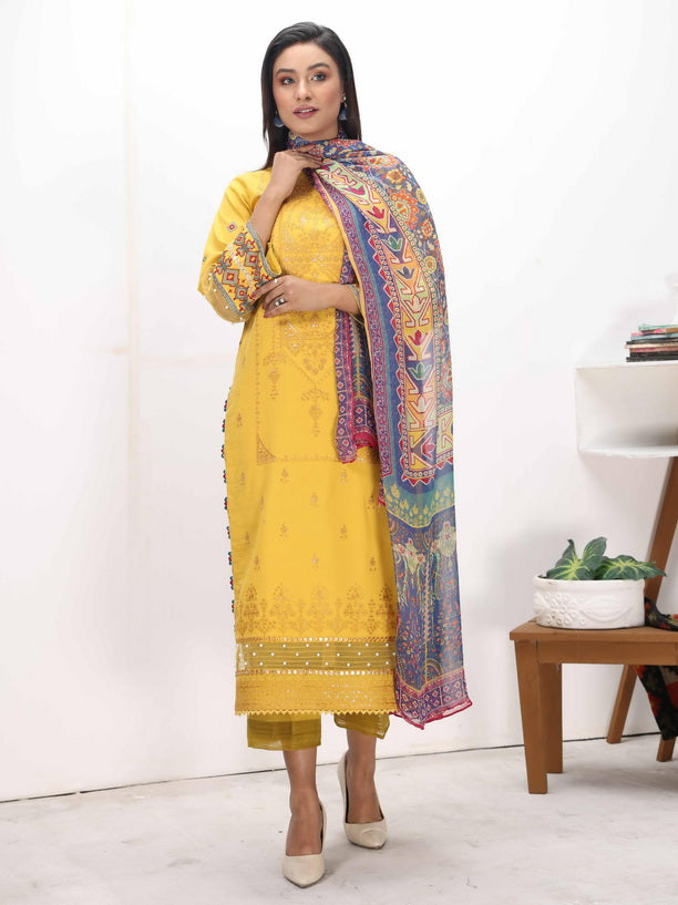 Mohini by Humdum Unstitched Embroidered Summer Lawn 3 Piece Suit D-10