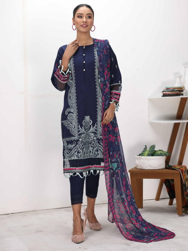 Mohini by Humdum Unstitched Embroidered Summer Lawn 3 Piece Suit D-06