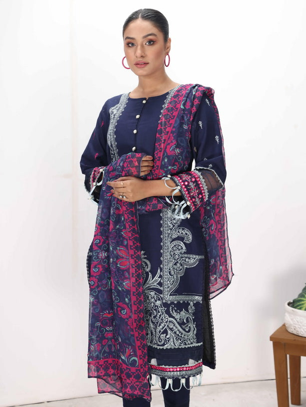 Mohini by Humdum Unstitched Embroidered Summer Lawn 3 Piece Suit D-06