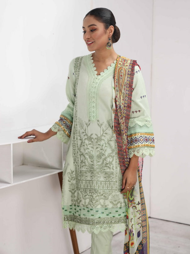 Mohini by Humdum Unstitched Embroidered Summer Lawn 3 Piece Suit D-07