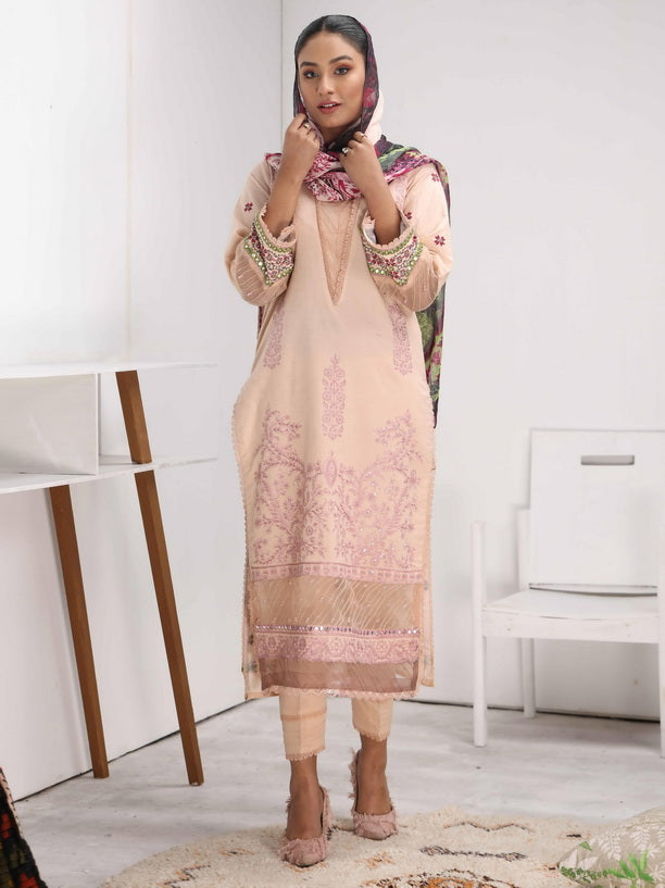 Mohini by Humdum Unstitched Embroidered Summer Lawn 3 Piece Suit D-09
