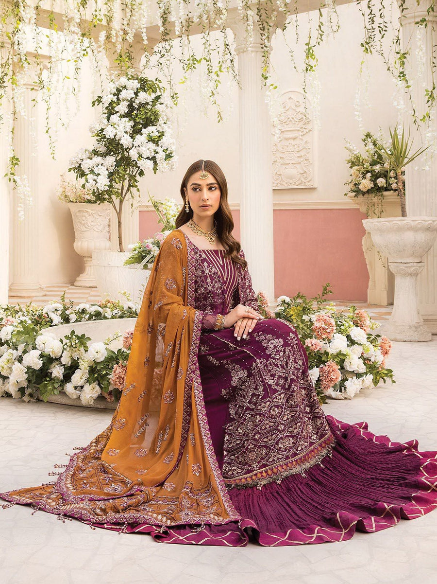 XENIA Formals Ishya Luxury Unstitched Embroidered Chiffon 3Pc 04-FEEZA