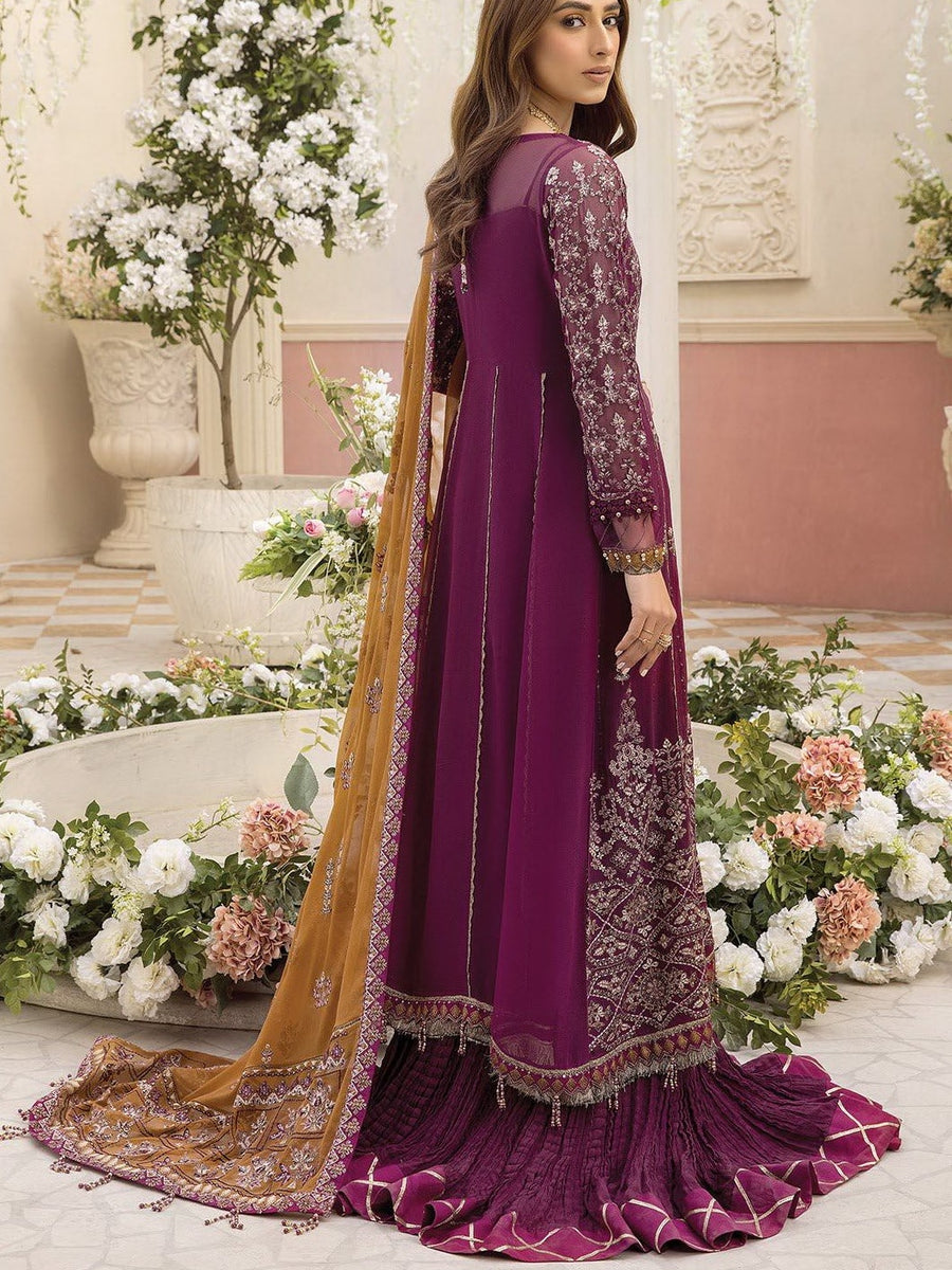XENIA Formals Ishya Luxury Unstitched Embroidered Chiffon 3Pc 04-FEEZA