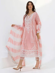LYLA Unstitched Luxury Embroidered Cotton Net 3Pc Suit D-04
