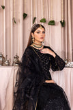 Emaan Adeel Romansiyyah Luxury Formal 3 Piece Suit RM-07 Black Swan