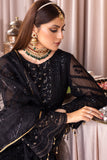 Emaan Adeel Romansiyyah Luxury Formal 3 Piece Suit RM-07 Black Swan