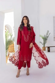 Nuriyaa Spring Summer Embroidered Lawn Pret 3 Piece Suit - Askim