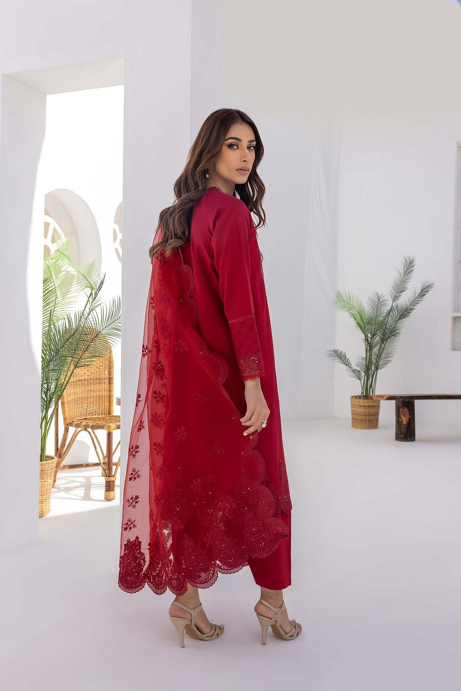 Nuriyaa Spring Summer Embroidered Lawn Pret 3 Piece Suit - Askim