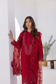 Nuriyaa Spring Summer Embroidered Lawn Pret 3 Piece Suit - Askim