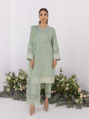 Nuriyaa Spring Summer Embroidered Lawn Pret 3 Piece Suit - Gul