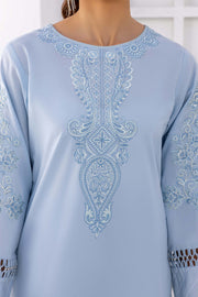 Nuriyaa Spring Summer Embroidered Lawn Pret 3 Piece Suit - Aqua