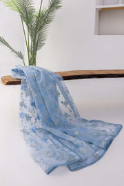 Nuriyaa Spring Summer Embroidered Lawn Pret 3 Piece Suit - Aqua