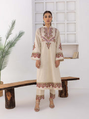 Nuriyaa Spring Summer Embroidered Lawn Pret 2 Piece Suit - Kanat