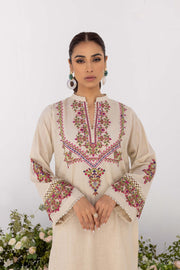 Nuriyaa Spring Summer Embroidered Lawn Pret 2 Piece Suit - Kanat