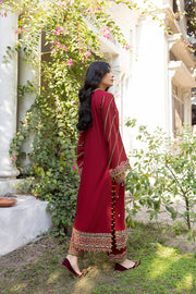 Nuriyaa Winter Pret Embroidered Linen 2 Piece Suit - Gul-e-Marjan