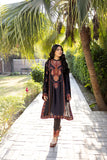 Nuriyaa Winter Pret Embroidered Shamose Silk 2 Piece Suit - Rani