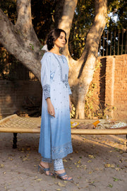 Nuriyaa Winter Pret Embroidered Linen 2 Piece Suit - Jal Pari