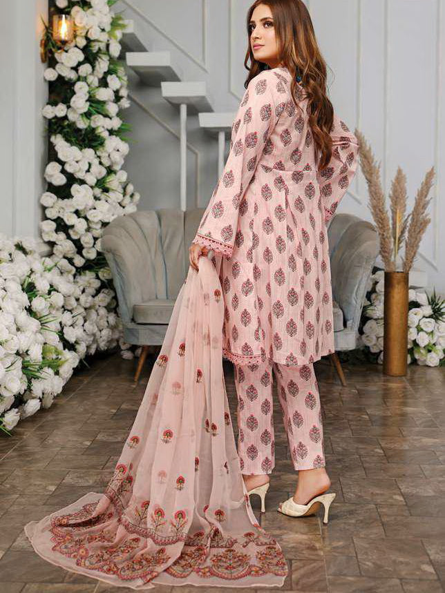 Vasl by Humdum Unstitched Embroidered Lawn 3 Piece Suit D-05