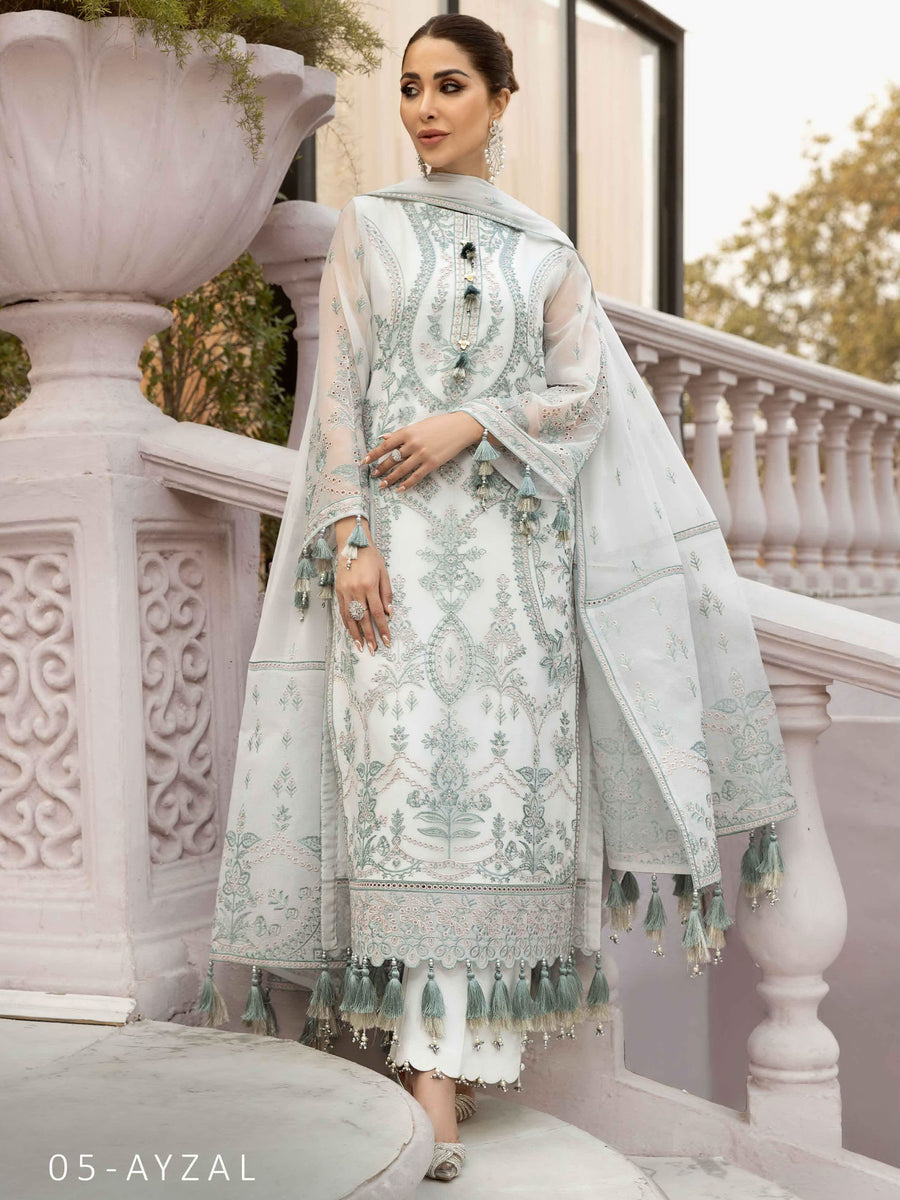 Alizeh Fashion Dhaagay Luxury Formal Unstitched 3 Piece Suit 05-AYZAL