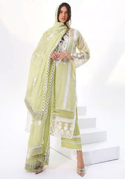 LYLA Unstitched Luxury Embroidered Organza 3Pc Suit D-05