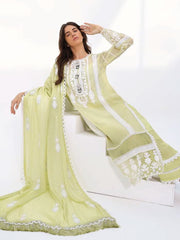 LYLA Unstitched Luxury Embroidered Organza 3Pc Suit D-05