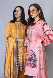 Florence Vol 05 Embroidered Staple Linen Unstitched 3Pc Suit D-05