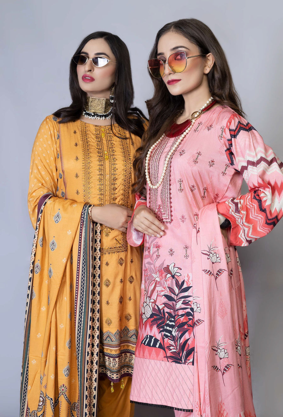 Florence Vol 05 Embroidered Staple Linen Unstitched 3Pc Suit D-05