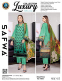 SLC-05 - SAFWA LUXURY 3-PIECE COLLECTION VOL 1 2022 Shop Online | Pakistani Dresses | Dresses |3-Piece Dress