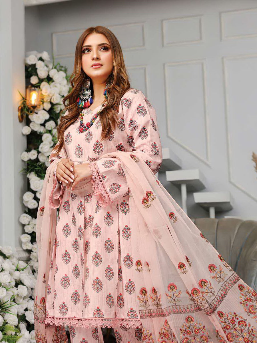 Vasl by Humdum Unstitched Embroidered Lawn 3 Piece Suit D-05